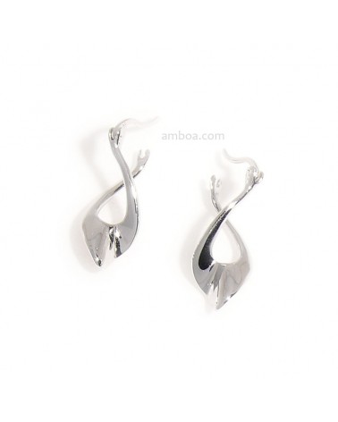 Pendientes Love gancho Plata Ley