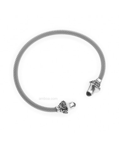 Pulsera Torques Plata azabache